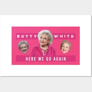 betty white Posters and Art